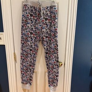 Vera Bradley Kids Floral Sweatpants - Blue and Red